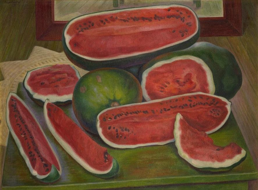 لوحة "البطيخ" هي آخر أعمال دييغو ريفيرا 1957
