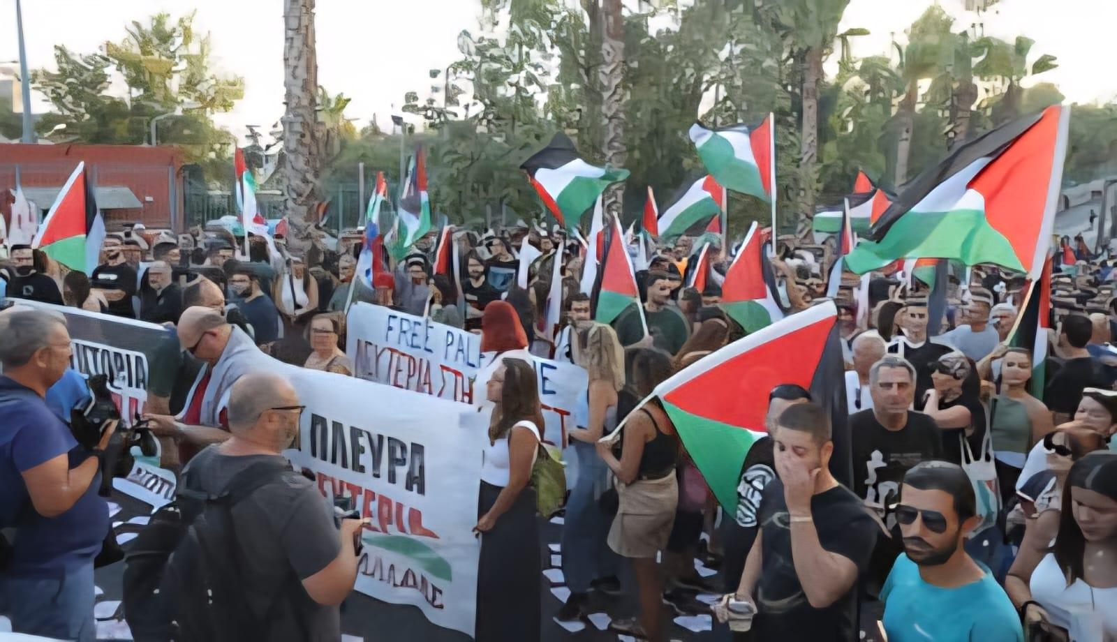 الاحتجاجات الحاشدة في اليونان ضد حرب الإبادة في غزة (تصوير المنظمين)