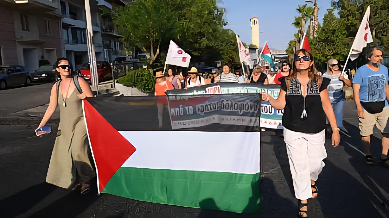 الاحتجاجات الحاشدة في اليونان ضد حرب الإبادة في غزة (تصوير المنظمين)