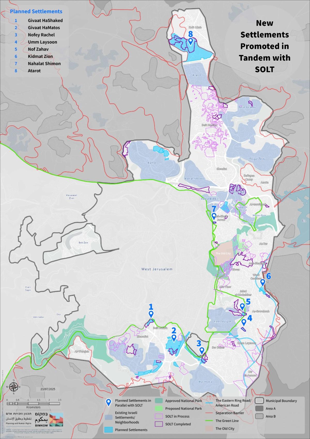 تقرير: إجراءات تسوية الأراضي في القدس الشرقية تتحول إلى أداة إسرائيلية لسلب الأراضي وتوسيع المستوطنات