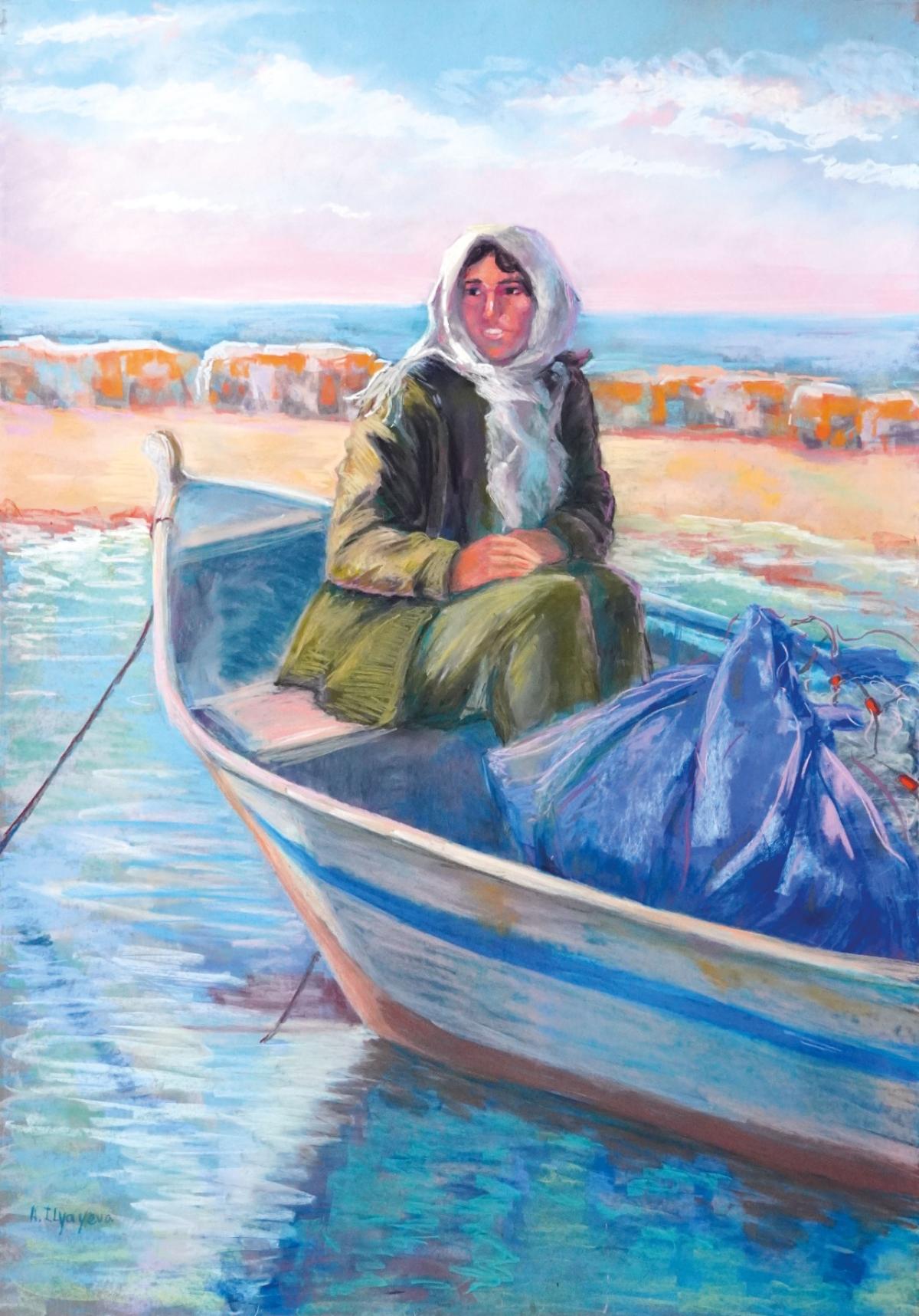 تحت عنوان قرية الصيادين: معرض عن جسر الزرقاء للفنانة التقدمية أليكساندرا إيلياييف في ريشون لتسيون