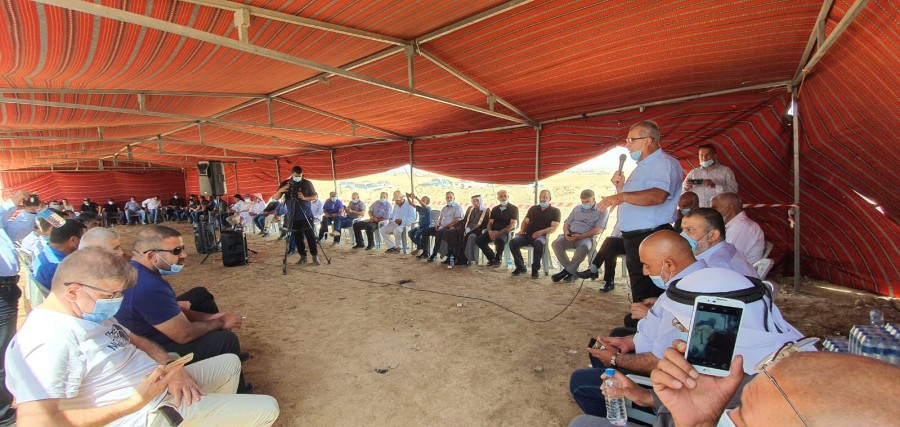 اجتماع واسع للمتابعة في النقب يدعو لسلسلة نشاطات كفاحية ضد مخططات التهجير