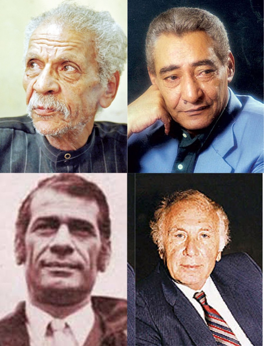 العمالقة: عبد الرحمن الأبنودي، أحمد فؤاد نجم، نزار قبّاني ومعين بسيو