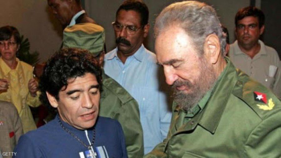 مارادونا دعم النضال ضد الامبريالية الامريكية على امتداد القارة اللاتينية