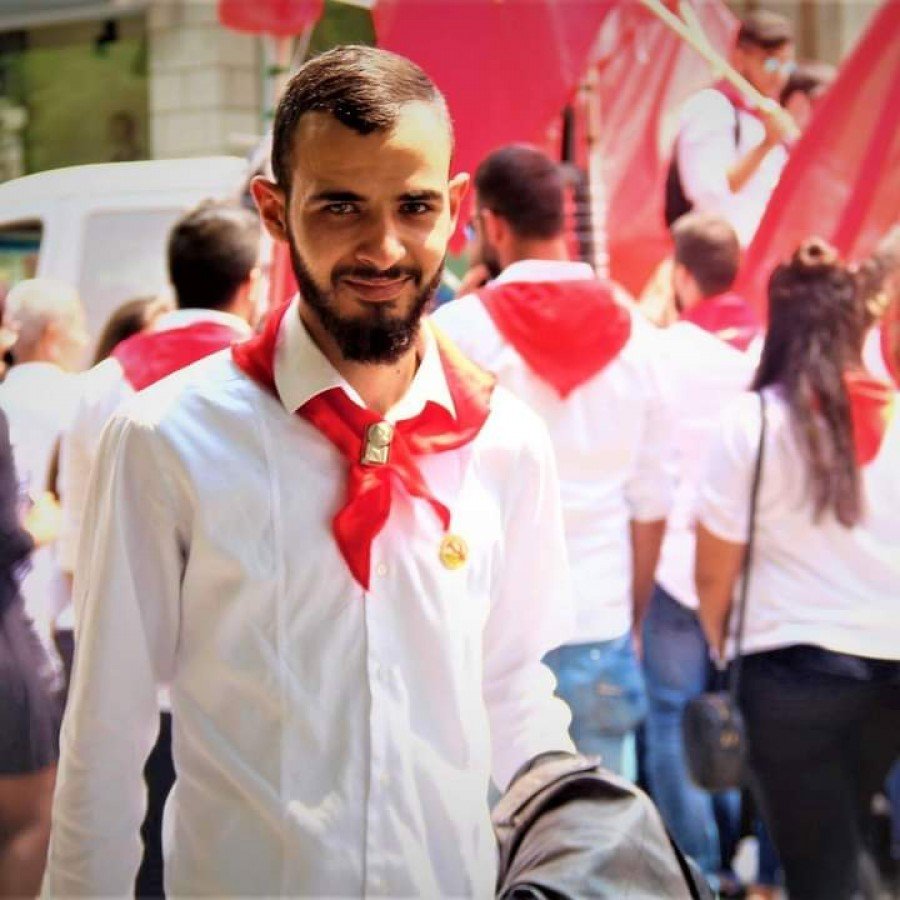 الرفيق علاء شلاعطة، سكرتير الجبهة الطلابيّة في جامعة حيفا