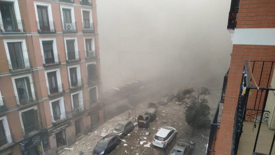 انفجار كبير وسط مدريد يخلف قتيلين وإصابات