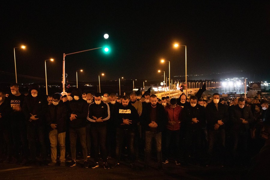 طمرة| الألوف في تشييع ضحية جريمة الشّرطة الشاب أحمد حجازي- تصوير الرفيقة أسيل جمامعة