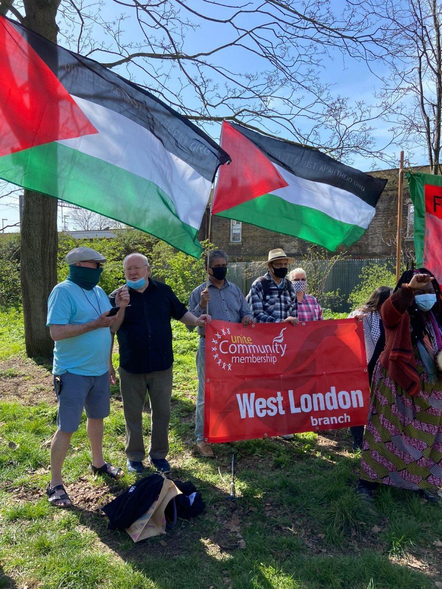 نشاط بريطاني تضامني مع فلسطين في يوم الأرض