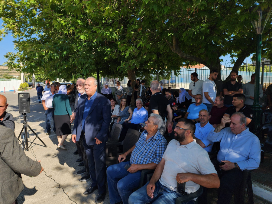 وفد واسع من الحزب الشيوعي والجبهة دعما للأهل في الجولان