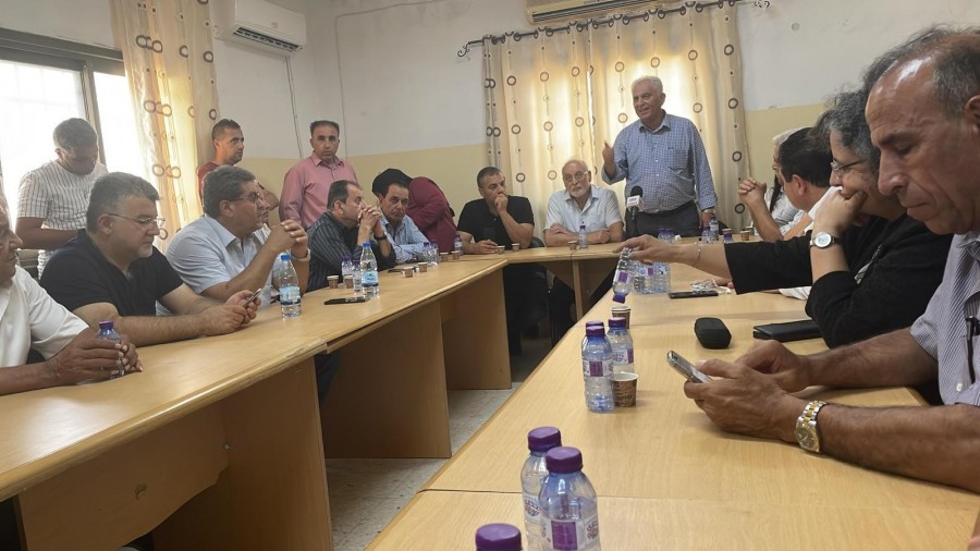 .زيارة وفد الحزب والجبهة لمخيم جنين