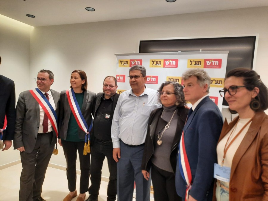 لقاء مهم بين قيادة الحزب الشيوعي الفرنسي وقيادة الحزب الشيوعي الإسرائيلي ونوابه